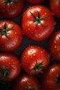 Fresh Tomatoes seamless background AI generated