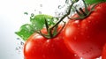 Fresh Tomatoes with waterdrops