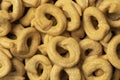 Fresh traditional Italian Tarallini full frame close up