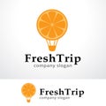 Fresh Trip Logo Template Design Vector, Emblem, Design Concept, Creative Symbol, Icon Royalty Free Stock Photo