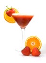 Fresh tropical strawberry cocktail Royalty Free Stock Photo