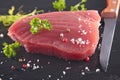 Fresh tuna steak Royalty Free Stock Photo