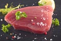 Fresh tuna steak Royalty Free Stock Photo