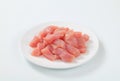 Fresh turkey breast strips Royalty Free Stock Photo