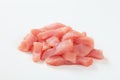 Fresh turkey breast strips Royalty Free Stock Photo