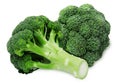 Fresh two green broccoli Royalty Free Stock Photo