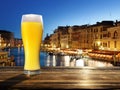 Fresh unfiltered beer in Venice, Italy