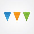 Fresh vector colorfully pointers. Sign - pointer - template with