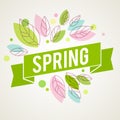 Fresh vector design for banners, greeting cards, spring sales. Royalty Free Stock Photo