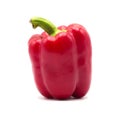 Red bell peper or sweet pepper on white background Royalty Free Stock Photo