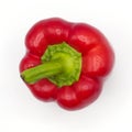 Red bell peper or sweet pepper on white background Royalty Free Stock Photo