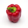 red bell peper or sweet pepper on white background Royalty Free Stock Photo