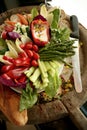 Fresh vegetable crudite platter Royalty Free Stock Photo