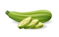 Fresh vegetable marrow 3d image