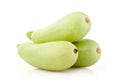 Fresh vegetable marrow on white Royalty Free Stock Photo