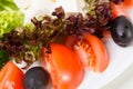 Fresh vegetable platter closeup. Royalty Free Stock Photo