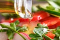 Fresh vegetable salad close up view Royalty Free Stock Photo