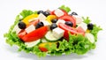 Fresh vegetable salad isolated Royalty Free Stock Photo