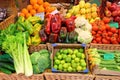 Fresh vegetable shop prices in Italy Royalty Free Stock Photo