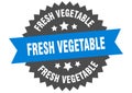 fresh vegetable sign. fresh vegetable circular band label. fresh vegetable sticker Royalty Free Stock Photo