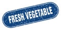 fresh vegetable sign. fresh vegetable grunge stamp. Royalty Free Stock Photo
