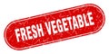 fresh vegetable sign. fresh vegetable grunge stamp. Royalty Free Stock Photo