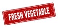 fresh vegetable sign. fresh vegetable grunge stamp. Royalty Free Stock Photo