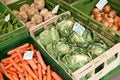 Fresh vegetables ar the market Royalty Free Stock Photo