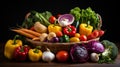 Fresh Vegetables on a Brown Woven Basket