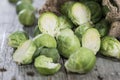 Fresh Vegetables (Brussel Sprouts) Royalty Free Stock Photo