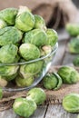 Fresh Vegetables (Brussel Sprouts) Royalty Free Stock Photo