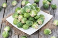 Fresh Vegetables (Brussel Sprouts) Royalty Free Stock Photo