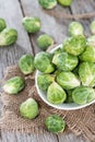 Fresh Vegetables (Brussel Sprouts) Royalty Free Stock Photo