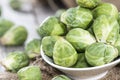 Fresh Vegetables (Brussel Sprouts) Royalty Free Stock Photo