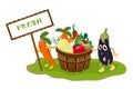 Fresh vegetables concept