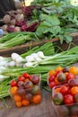 Fresh vegetables at a farmers market Royalty Free Stock Photo