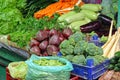 Fresh vegetables farmers market Royalty Free Stock Photo