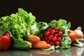 Fresh Vegetables fruits and other foodstuffs. Royalty Free Stock Photo