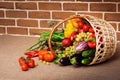 Fresh Vegetables, Fruits and other foodstuffs Royalty Free Stock Photo