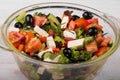 Fresh vegetables greek salad Royalty Free Stock Photo