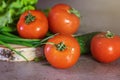 Fresh vegetables and greens for salad . The concept of a healthy diet. Royalty Free Stock Photo