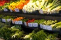 Fresh vegetables grocery store supermarket