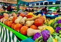 Fresh vegetables at the local market in France