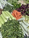 Fresh vegetables at market