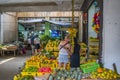 Fresh vegetables market at Hikkaduwa, Sri Lanka Royalty Free Stock Photo