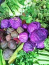 Fresh Vegetables Market in Indonesia, Food Royalty Free Stock Photo
