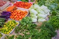 Fresh vegetables market, Luang prabang Royalty Free Stock Photo