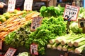 Fresh Vegetables Offering at Seattle Pike Place Market, Washington Royalty Free Stock Photo