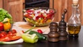 Fresh vegetables salad in a bowl Royalty Free Stock Photo