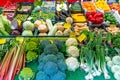 Fresh vegetables for sale at the Viktualienmarkt in Munich, Germany Royalty Free Stock Photo